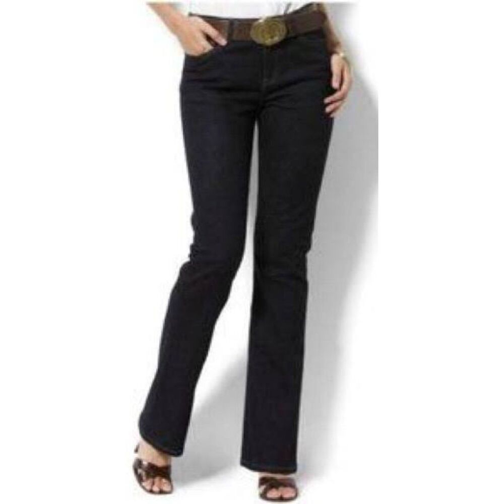 Lauren Ralph Lauren Co Classic Bootcut Jeans Black 8